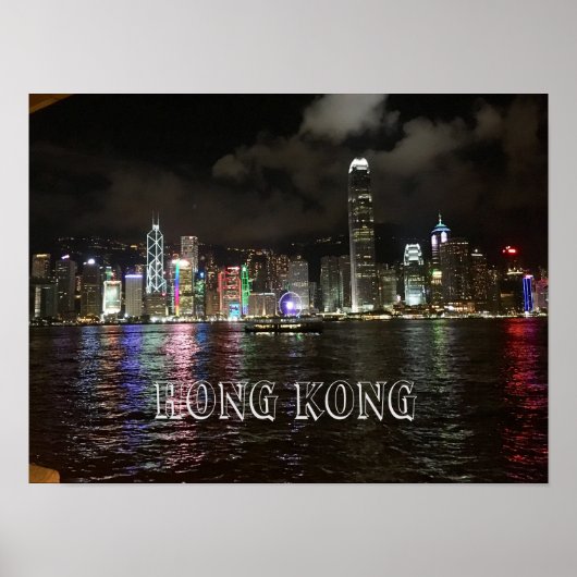 Hong Kong Skyline Poster (Voorkant)