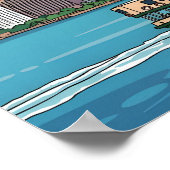 Hong Kong skyline Poster (Hoek)