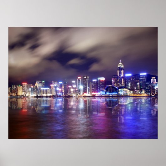 Hong Kong skyline Poster (Voorkant)