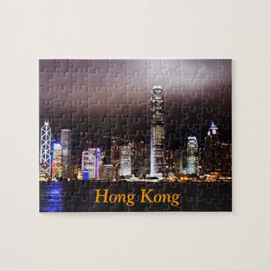 Hong Kong Skyline Puzzle Legpuzzel (Horizontaal)