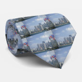 Hong Kong skyline Stropdas (Opgerold)