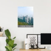 Hong Kong skyline Victoria's Peak-decor Poster (Thuiskantoor)