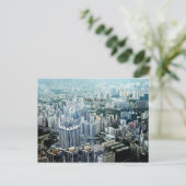 Hong Kong Skyscrapers Briefkaart (Staand voorkant)