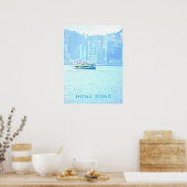Hong Kong  Star Ferry reiswiekdecor Poster (Keuken)