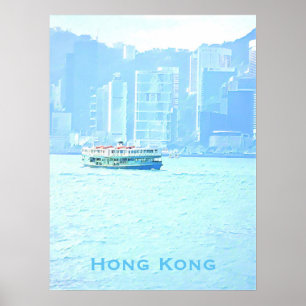 Hong Kong  Star Ferry reiswiekdecor Poster