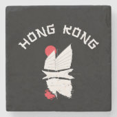 Hong Kong Stenen Onderzetter (Voorkant)