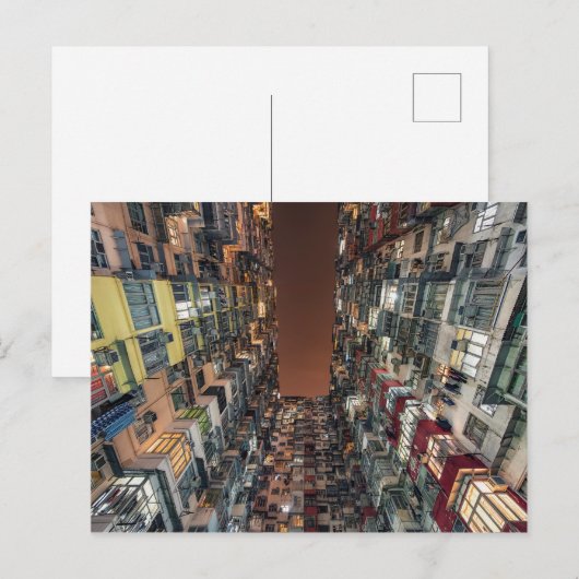 Hong Kong stijl Briefkaart (Voorkant / Achterkant)