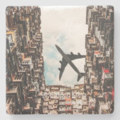 Hong Kong Stone Coaster Stenen Onderzetter (Voorkant)