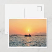 Hong Kong Sunset Briefkaart (Voorkant / Achterkant)