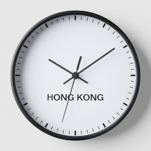 Hong Kong Time Zone Newsroom Style-klok