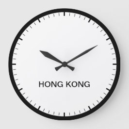 Hong Kong Time Zone Newsroom Style-klok Grote Klok