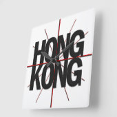 Hong Kong Timezone Wall klok (Hoek)