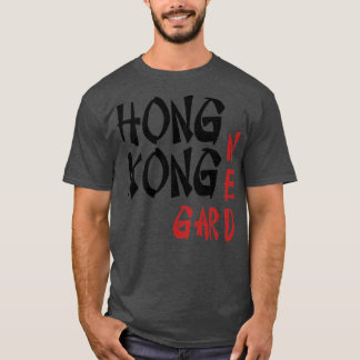 Hong Kong Tuin zwart rood T-shirt