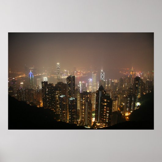 Hong Kong uit de Victoria Peak Poster (Voorkant)