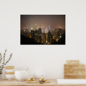 Hong Kong uit de Victoria Peak Poster (Keuken)