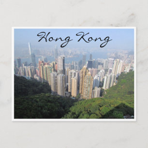 hong kong uitzicht briefkaart
