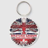 Hong Kong UK British Tree Roots Sleutelhanger (Voorkant)