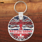 Hong Kong UK British Tree Roots Sleutelhanger (Voorkant)
