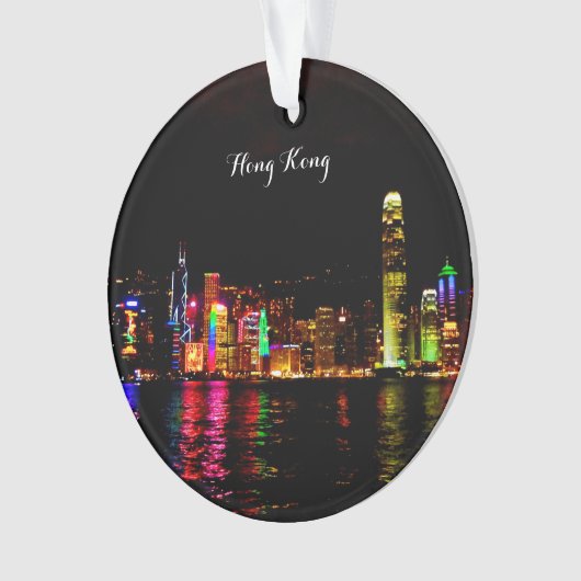 Hong Kong Victoria Harbor #2 Ornament (voorkant)