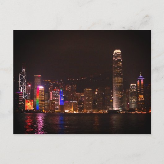 Hong Kong Victoria Harbor Briefkaart (Voorkant)