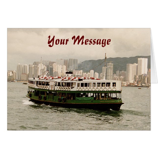 Hong Kong Victoria Harbor Star Ferry (Voorkant Horizontaal)