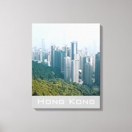 Hong Kong Victoria's Peak modern reizen Canvas Afdruk (Voorkant)