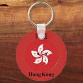 Hong Kong vlag emoji Sleutelhanger (Voorkant)