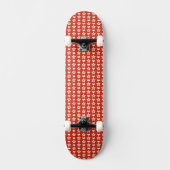 Hong Kong vlag kleuren harten patroon patriottisch Persoonlijk Skateboard (Voorkant)