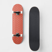 Hong Kong vlag kleuren harten patroon patriottisch Persoonlijk Skateboard (Voorkant)