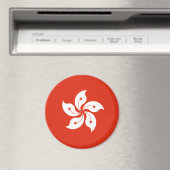 Hong Kong-vlag Magneet (Insitu (Vaatwasser))