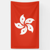 Hong Kong-vlag Spandoek (Verticaal)