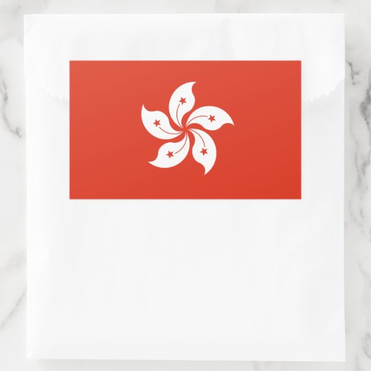 Hong Kong* Vlag Sticker (Tas)