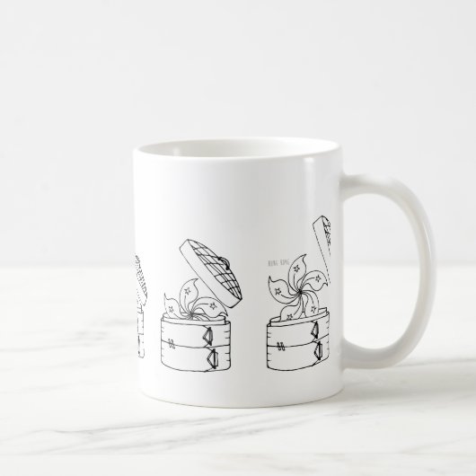 Hong Kong vlag x membraan Koffiemok (Rechts)