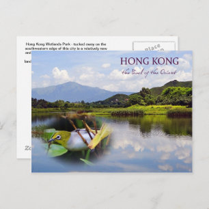 Hong Kong Wetlands Park Travel Post Kaart