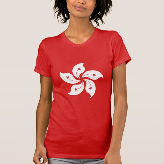 Hong Kong White Orchid Symbol T-shirt (Voorkant)