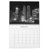 Hong Kong Zwart & Wit 2025 Kalender (Jan 2027)