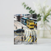 Hong Kong's Tram Briefkaart (Staand voorkant)