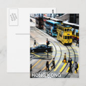 Hong Kong's Tram Briefkaart (Voorkant / Achterkant)