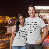 Hongaars alfabet t-shirt