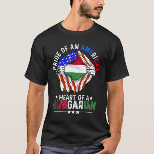 Hongaars Amerikaanse Amerika Trots Buitenlands Hon T-shirt