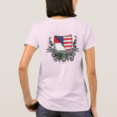 Hongaars-Amerikaanse vlag T-shirt (Achterkant)