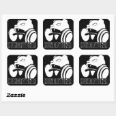 Hongaars Beer Vierkante Sticker (Vel)