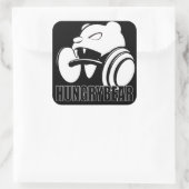 Hongaars Beer Vierkante Sticker (Tas)