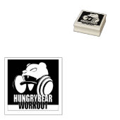Hongaars Beer WorkOut Rubberstempel (Gestempeld)