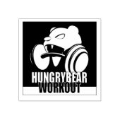 Hongaars Beer WorkOut Rubberstempel (Afrduk)