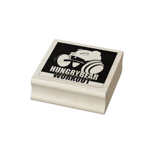 Hongaars Beer WorkOut Rubberstempel (Stempel)