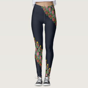 Hongaars bloempatroon leggings