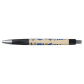 Hongaars borduurpatroon, "Matyó" - blauw Pen (Voorkant)