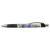 Hongaars borduurpatroon, "Matyó" - blauw Pen (Bovenkant)