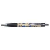 Hongaars borduurpatroon, "Matyó" - blauw Pen (Achterkant)